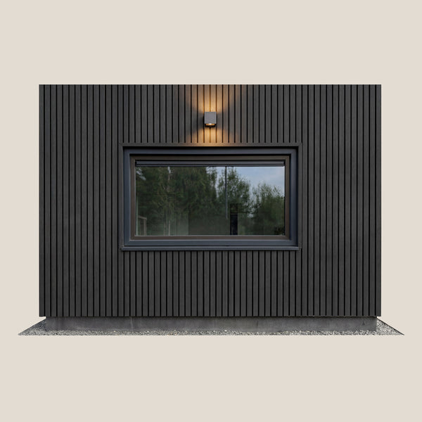 Gevelbekleding Pakket | Dubbel profiel: Ebony Black