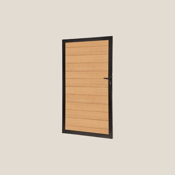 Enkele aluminium poort | Incl. hang en sluitwerk | Zwart - 180 x 100 cm