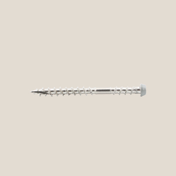 75x Vlonderplank schroef | M5,3 x 58: Light Grey