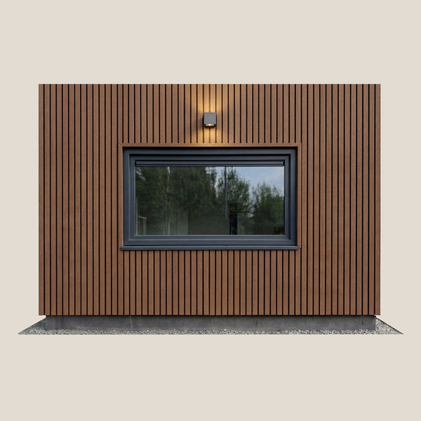 Gevelbekleding Pakket | Dubbel profiel: Teak