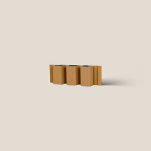 Composiet Gevelbekleding Kleurstaal | Tripel profiel: Cedar