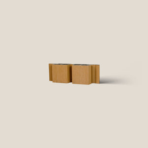 Composiet Gevelbekleding Kleurstaal | Dubbel profiel: Cedar