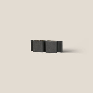 Composiet Gevelbekleding Kleurstaal | Dubbel profiel: Dark Grey
