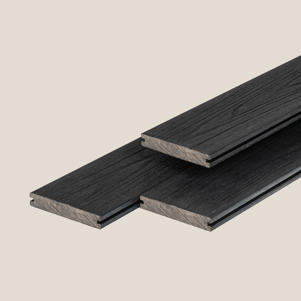 Composiet Vlonderplank | Massief: Ebony Black