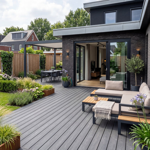 Vlonderplanken Pakket | Massief: Dark Grey