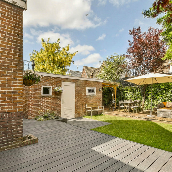 Composiet Vlonderplank | Massief: Dark Grey