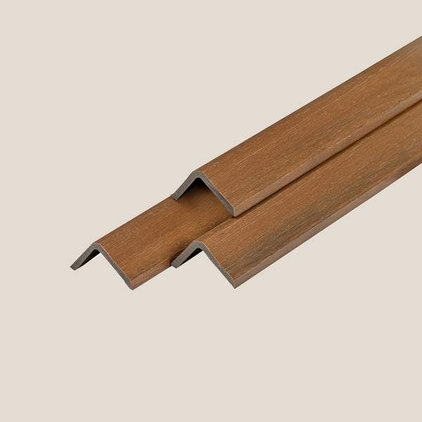Composiet Vlonderplanken | Hoekprofiel:  Teak