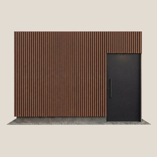 Gevelbekleding Pakket | Tripel profiel: Teak