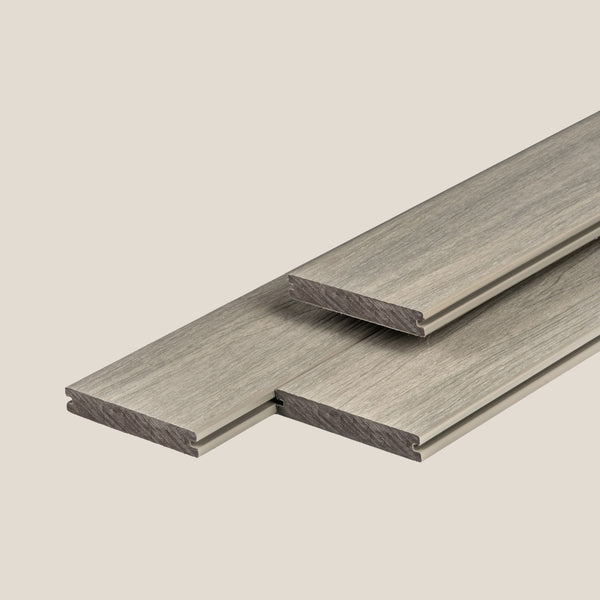 Composiet Vlonderplank | Massief: Light Grey